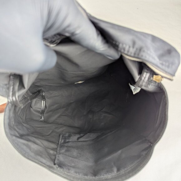 Longchamp Le Pliage Tote Bag Black Nylon Foldable Backpack - Picture 4 of 16